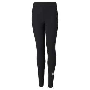 Legginsy dziewczęce Puma ESSENTIAL LOGO czarne 58703501 - Legginsy - miniaturka - grafika 1