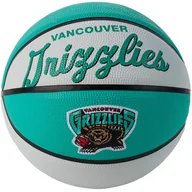 Koszykówka - Wilson Team Retro Memphis Grizzlies Mini Ball WTB3200XBMEM, unisex, piłki do koszykówki, Białe - miniaturka - grafika 1