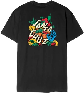 Koszulki męskie - t-shirt męski SANTA CRUZ PLATTER TEE Black - grafika 1