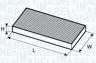 Filtr kabinowy MAGNETI MARELLI BCF380 CU3337 BCF380 - Filtry kabinowe - miniaturka - grafika 1