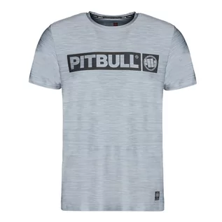 Koszulki męskie - T-shirt męski Pitbull Hilltop Sport szary 211044150003 L - grafika 1