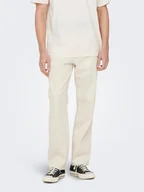 Spodnie męskie - Only & Sons Jeansy 22025917 Biały Loose Fit - miniaturka - grafika 1