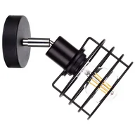 Lampy ścienne - KET Loftowa LAMPA ścienna KET313 regulowana OPRAWA metalowy kinkiet czarny - miniaturka - grafika 1