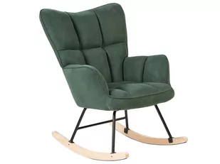 Fotel bujany ciemnozielony OULU - Fotele - miniaturka - grafika 1