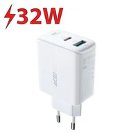 Ładowarki do telefonów - Acefast ładowarka sieciowa USB Typ C / USB 32W, PPS, PD, QC 3.0, AFC, FCP biały (A5 white) A5 white - miniaturka - grafika 1