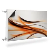 Dekoracje domu - MASKOWNICA Magnetyczna Grzejnika Pomarańczowa ABSTRAKCJA 110cm x 60cm - miniaturka - grafika 1
