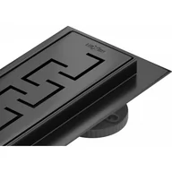 Odpływy liniowe - Mexen MEXEN FLAT ODPŁYW LINIOWY BLACK 90 CM NISKI WZÓR G15 1724090 - miniaturka - grafika 1