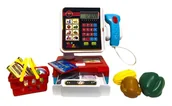 Zabawy w naśladowanie dorosłych - Kasa sklepowa z czytnikiem i kalkulatorem - miniaturka - grafika 1