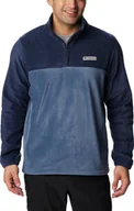 Bluzy męskie - Columbia Columbia Steens Mountain Half Zip Fleece 1620191470 Granatowe XL - miniaturka - grafika 1