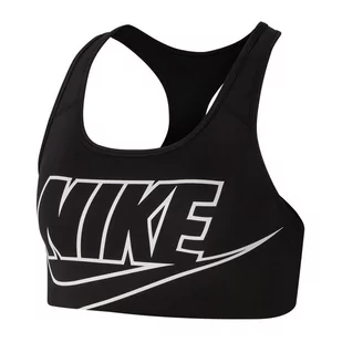 Nike WMNS Swoosh Futura biustonosz 010 : Rozmiar - L - Pozostała odzież narciarska - miniaturka - grafika 1