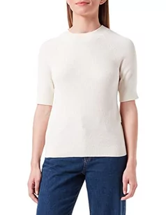 SelectedFemme Sweter damski SLFELINNA SS Knit Top B NOOS, beżowy, XS - Swetry damskie - miniaturka - grafika 1