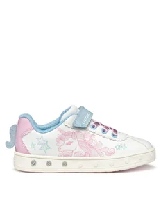 Geox Sneakersy J558WA 0BCKC C0406 M Biały - Buty dla dziewczynek - miniaturka - grafika 1