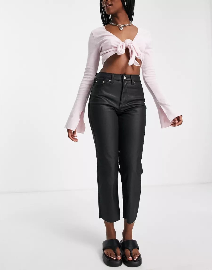 TOPSHOP SPODNIE DAMSKIE CZARNE CASUAL 26/30 XBM