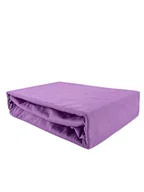 Prześcieradła - PRZEŚCIERADŁO Z GUMKĄ JERSEY BAWEŁNA PREMIUM WRZOS 100x210 - miniaturka - grafika 1