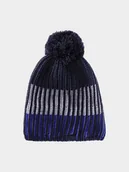 Czapki dla dzieci - 4F Czapka zimowa chłopięca - granatowa Uniwersalny - miniaturka - grafika 1