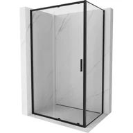 Kabiny prysznicowe - Mexen Exo kabina prysznicowa rozsuwana 160 x 80 cm, transparent, czarna - 8151-160-080-70-00 - miniaturka - grafika 1