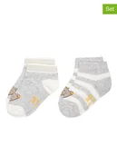 Skarpetki dla dzieci - Steiff Skarpety (2 pary) w kolorze szarym - miniaturka - grafika 1