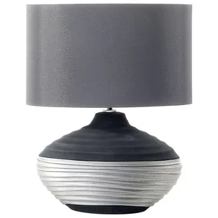 Beliani Lampa stołowa Lampka nocna porcelanowa szara LIMA 21395 - Lampy stojące - miniaturka - grafika 1