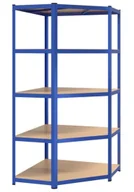 Szafy i regały magazynowe - Narożny regał metalowy do garażu G0-E95 - miniaturka - grafika 1