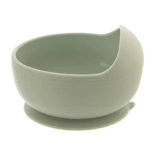 Miseczka dla dziecka silikonowa z przyssawką zielona 360 ml O-129221 - Miseczki i talerzyki dla dzieci - miniaturka - grafika 1