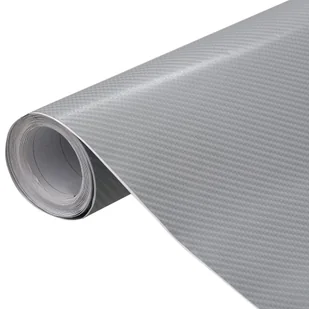 shumee Folie samochodowe 4D 2 szt. srebrne 100x150 + 50x150 cm - Akcesoria motoryzacyjne - miniaturka - grafika 1