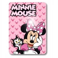 Koce i narzuty dla dzieci - KOC POLAROWY Z MYSZKĄ MINNIE MICKEY MOUSE kocyk 100x140cm z 100% poliestru - miniaturka - grafika 1