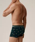 Majtki męskie - SZORTY ATLANTIC 2GMH-031 JZ25 (kolor zielony c.- granat, rozmiar M) - miniaturka - grafika 1