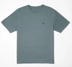 t-shirt VOLCOM CIRCLE BLANKS TEE DARK SLATE - Koszulki męskie - miniaturka - grafika 1