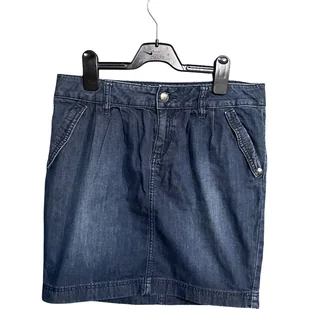 ESPRIT Spódnica Midi Wygodna Stylowa Jeansowa Dżinsowa Granatowa Rozmiar 29 - Spódnice - miniaturka - grafika 1