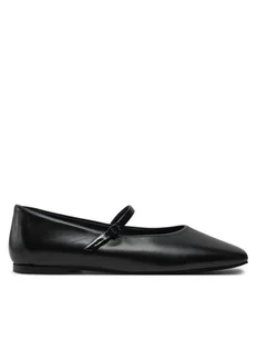Calvin Klein Baleriny Mary Jane Ballerina - Lth HW0HW02307 Czarny - Baleriny - miniaturka - grafika 1
