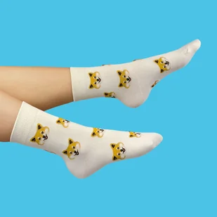 Skarpetki Shiba - damskie skarpetki z shibą - Prezent dla psiary - Skarpetki damskie Skarpetki Shiba - damskie skarpetki z shibą - Prezent dla psiary - Skarpetki damskie - miniaturka - grafika 1