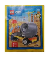 Klocki - LEGO City Zestaw - Builder with Cement Mixer 952403 polybag klocki - miniaturka - grafika 1