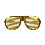 Stroje karnawałowe - Okulary XXL złote - miniaturka - grafika 1