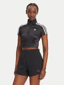 Bluzki damskie - adidas Bluzka adicolor JD0277 Czarny Slim Fit - miniaturka - grafika 1