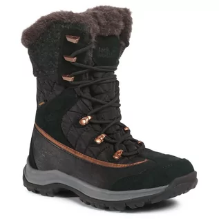 Śniegowce damskie - Jack Wolfskin Śniegowce Aspen Texapore High W 4041421 Black/Dark Grey - grafika 1