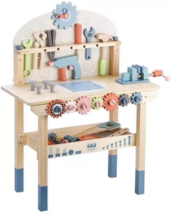 Sprytne Zabawki. Duży Drewniany Warsztat Z Narzędziami Toys4Edu - Mały majsterkowicz - miniaturka - grafika 1