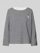 Bluzy damskie - Bluza o kroju comfort fit ze wzorem na całej powierzchni - miniaturka - grafika 1