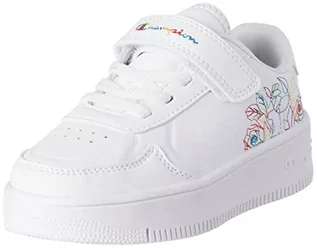 Buty dla dziewczynek - Champion Dziewczęce Rebound Platform Flower G Ps sneakersy, Biały Ww001, 29.5 EU - grafika 1