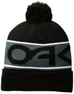 Czapki męskie - Oakley Factory Cuff Beanie czapka męska czarny czarny i szary jeden rozmiar - grafika 1