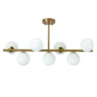 Lampy sufitowe - Kulista lampa sufitowa Bolti PLC0104-GD Yaskr nad stół biała złota - miniaturka - grafika 1