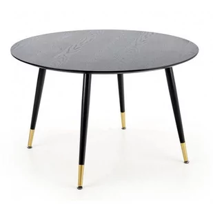 Okrągły stół do salonu Omar - czarny - Stoły - miniaturka - grafika 1
