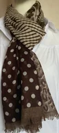 Apaszki i szaliki damskie - Szal PREMIUM WISKOZA Otulacz BANDANA Szalik PIEKNY - miniaturka - grafika 1