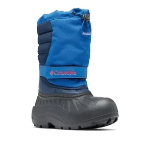 Columbia Unisex dziecięce śniegowce Powderbug Snowlite, Górski błękit korzenny, 38 EU - Śniegowce damskie - miniaturka - grafika 1