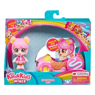 TM Toys Pojazd z laleczką Kindi Kids Mini Auto Donatiny GXP-790740 - Samochody i pojazdy dla dzieci - miniaturka - grafika 2