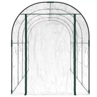 Przezroczysta szklarnia, 161x398x188 cm, PVC i malowana stal Lumarko - Szklarnie ogrodowe - miniaturka - grafika 4