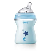Butelki dla niemowląt - Chicco Butelka NaturalFeeling 2m+ 250ml BLUE - miniaturka - grafika 1