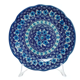 Ceramiczny talerz deserowy 21,5 cm Ceramika Bolesławiec - Dekoratorstwo - miniaturka - grafika 1