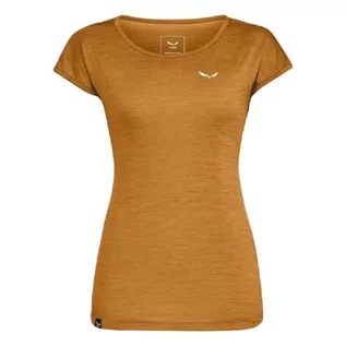 Koszulki i topy damskie - Salewa Puez Melange Dry T-shirt damski, złoty brązowy melanż, L, Złoty brązowy melanż, L - grafika 1
