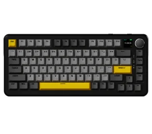 Ajazz AK820 MAX Czarny AK820MAX-WM-BGY - Klawiatury - miniaturka - grafika 1