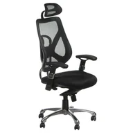 Krzesła i taborety kosmetyczne - Fotel ergonomiczny CorpoComfort BX-W4310 Czarny - miniaturka - grafika 1